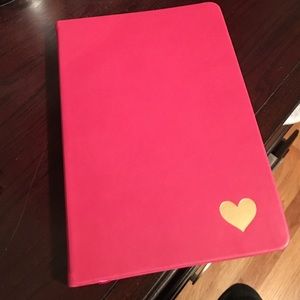 Hot pink leather cover note book