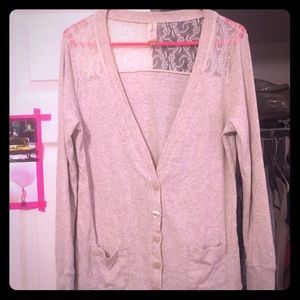 Tan cardigan