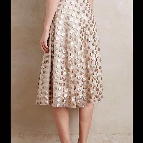 Eva Franco Anthropolgie Shimmer Dot Skirt - Picture 3 of 4