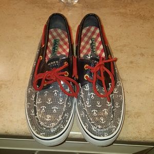 Sperry's with anchors