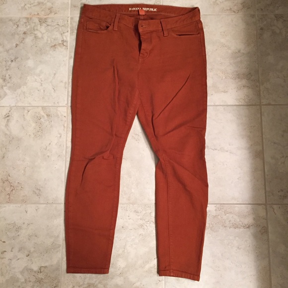Brick colored skinny jean