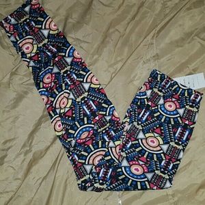 Womens Fashion Printed Thin Leggings Pants