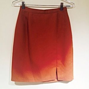 Camel Knee Length Skirt