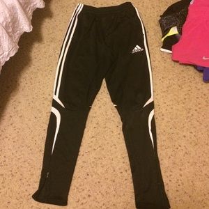 Black Adidas sweatpants