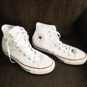 CONVERSE white high tops