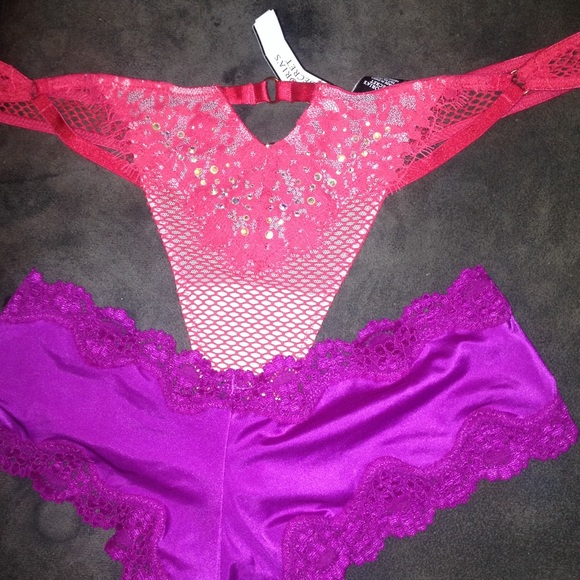 Victoria's Secret satin cheeky thonga