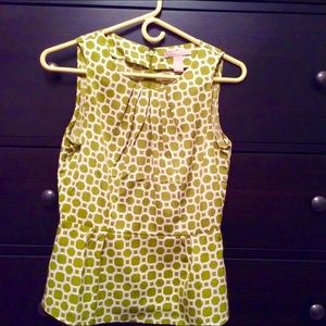 Banana Republic lime green blouse