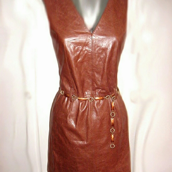 Siena collection rich brown leather  dress