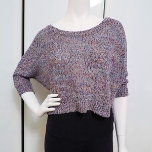 UO Rainbow knit crop top S