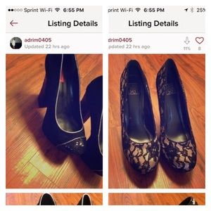 Descriptions for all  4 pairs in closet