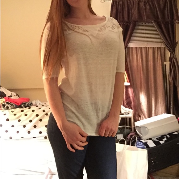 Linen Bordeaux Top ANTHRO