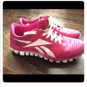 Reebok real flex women's pink sneakers