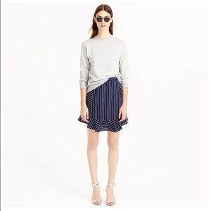 J Crew navy pin-striped skirt, size 4