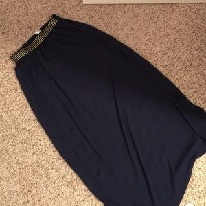 Francesca's navy maxi skirt