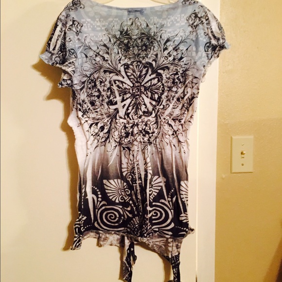 Printed ombré top - Picture 3 of 3