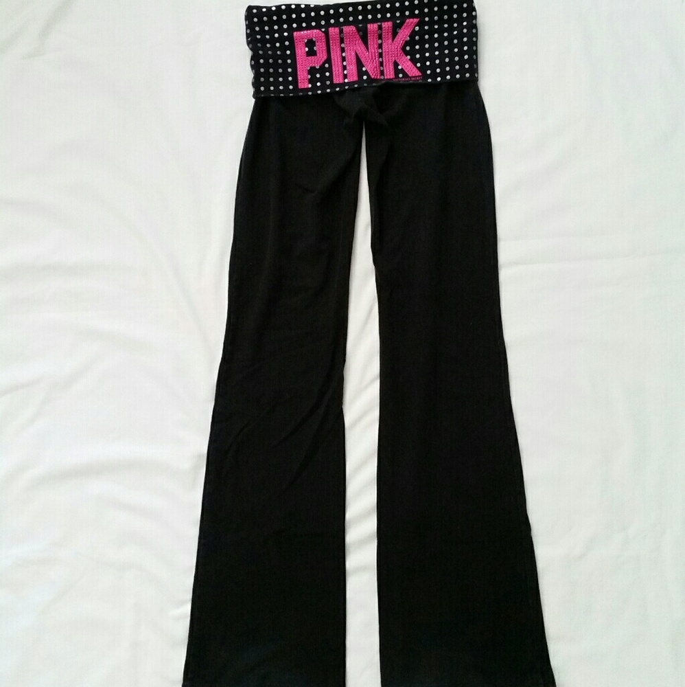 VS PINK Foldover Bling Boot Yogas