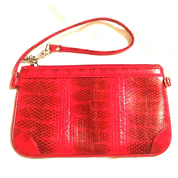 Red and Black Watersnake Wristlet
