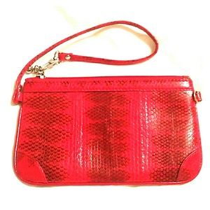 Red and Black Watersnake Wristlet