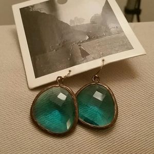 Aqua drop earrings - Anthro