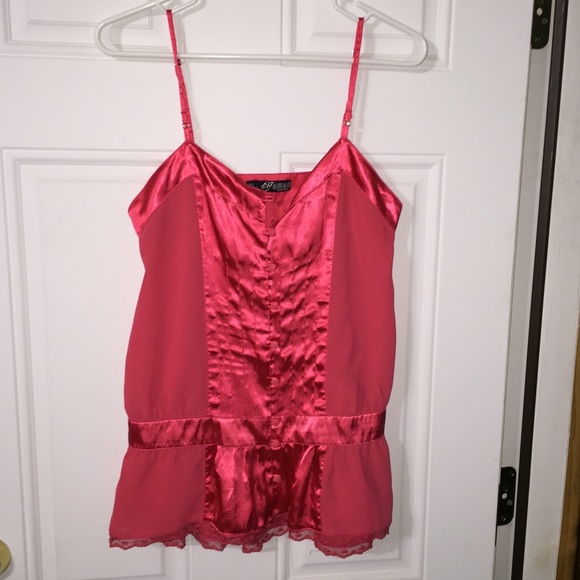 Lingerie inspired tank top from Zara
