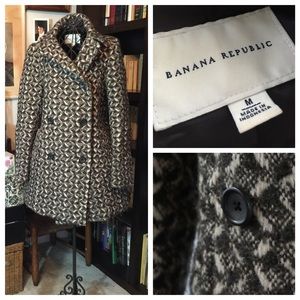 Banana Republic wool herringbone coat