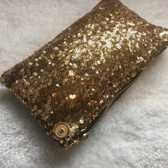 agirlnamedjax Handbags - GOLD Sparkle and Shine Gold Clutch