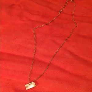 BaubleBar mini Kansas acrylic necklace
