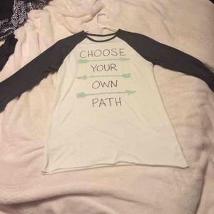 Choose Your Own Path Baseball Tee