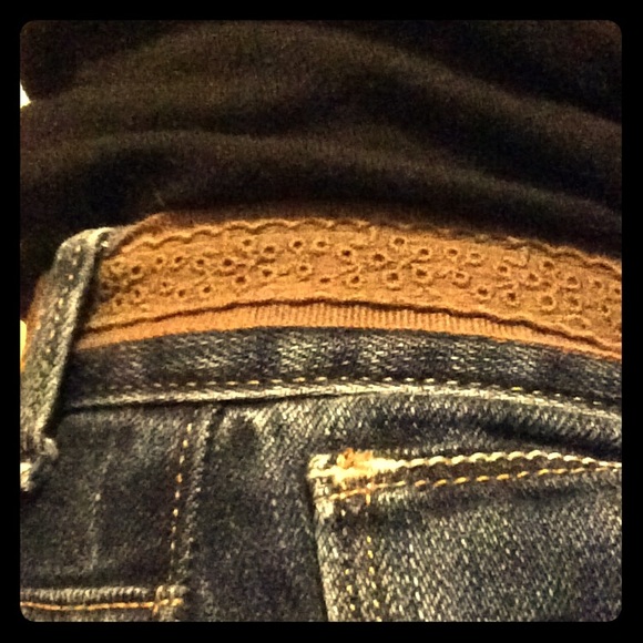 Tan Patterned Belt
