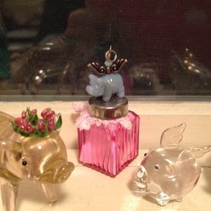 CUTE BLUE PIG CHARM OR NECKLACE