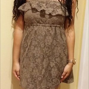 Summer brown dress