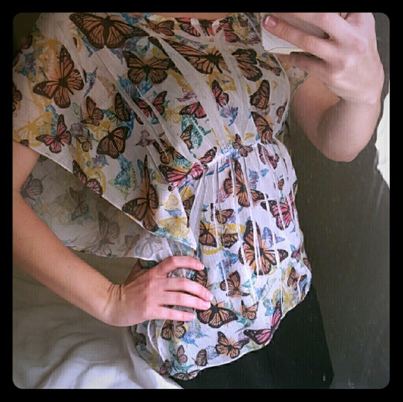 Charlotte Russe Butterfly Blouse!