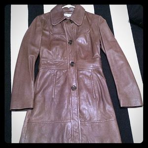 Leather Jacket Kenneth Cole XS