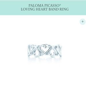 Tiffanys loving heart band ring