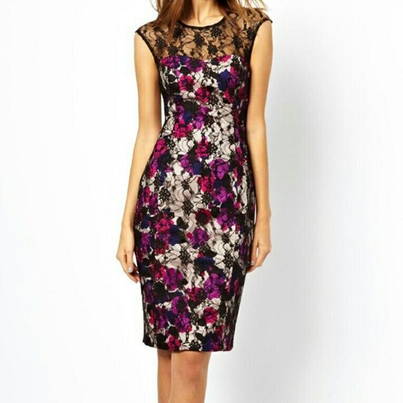 French Connection Dresses & Skirts - French Connection Printed Lace Shift Dress