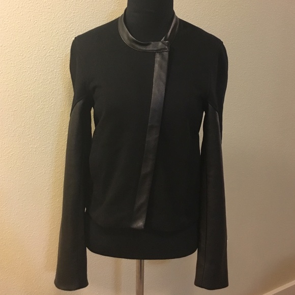 Bnwt Helmut Lang Leather Trimmed Jacket - Picture 1 of 4