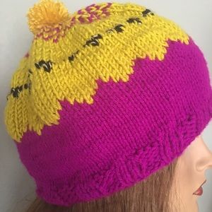 Beanie Slouch Hat Hand Knit Designer Fashion Hip