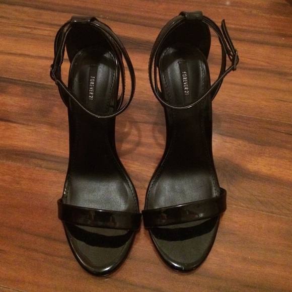 Black Strapped Heels