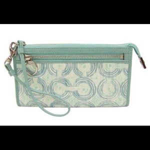 🚫SOLD🚫COACH Wristlet wallet Audrey Op Art 45531