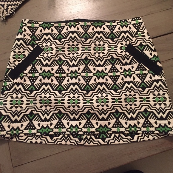 Topshop Aztec printed mini skirt