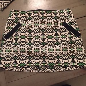 Topshop Aztec printed mini skirt