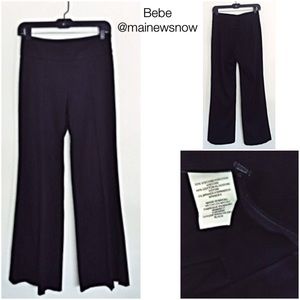 Bebe Brand: Black Dress Pants/Trousers; Size: 4