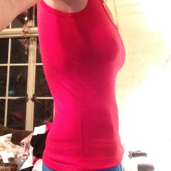 ❤️American apparel red cotton stretch sexy ta - Picture 3 of 3
