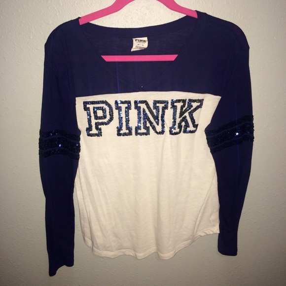 PINK Perfect V-neck long sleeve - Picture 1 of 4