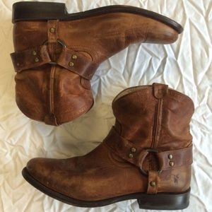 Frye Wyatt Harness Boots