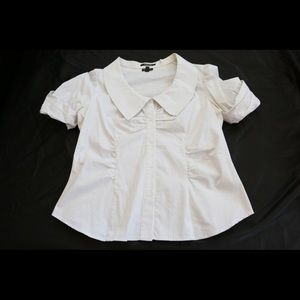 Nine West princess seam pin-stripe blouse