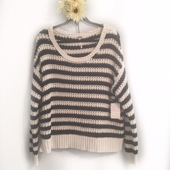 NEW NWT Free People stripe sweater - Picture 2 of 4