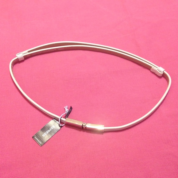 White Adjustable Belt