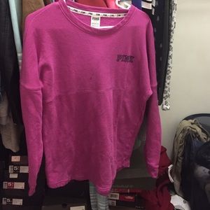 pink sweatshirt