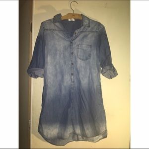 Denim blouse dress